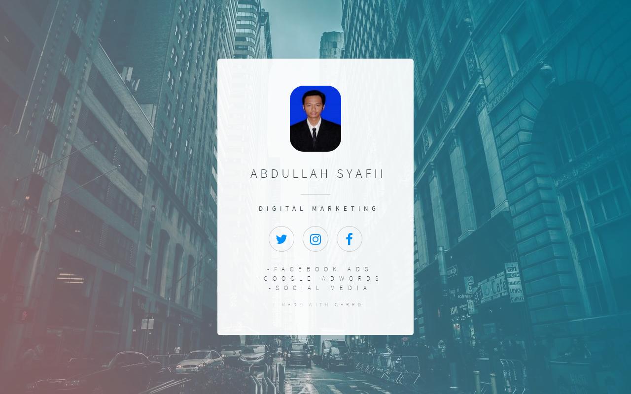 Carrd profile picture for @abdul